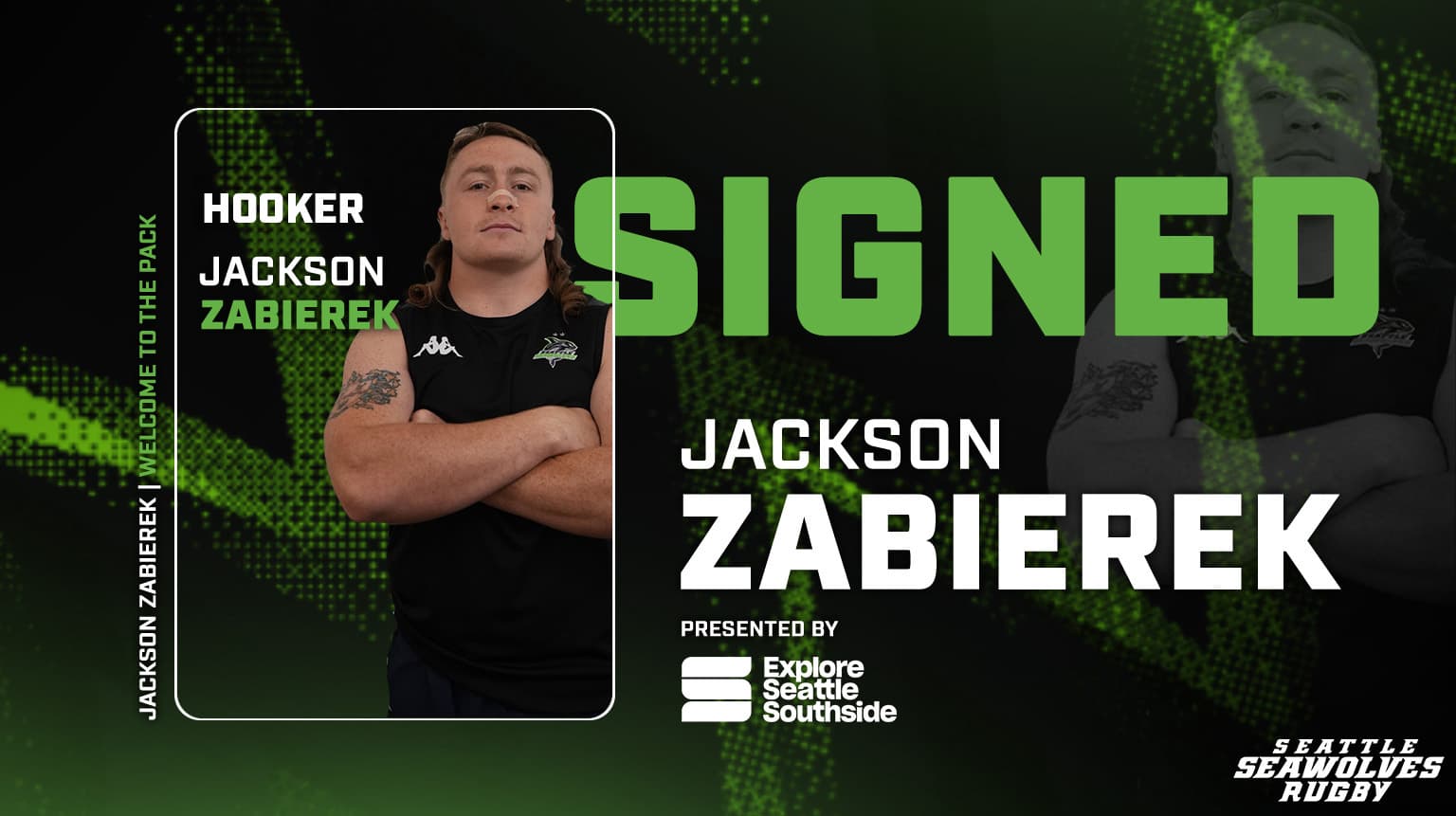 Seattle Seawolves Welcome Hooker Jackson Zabierek for 2024 Season