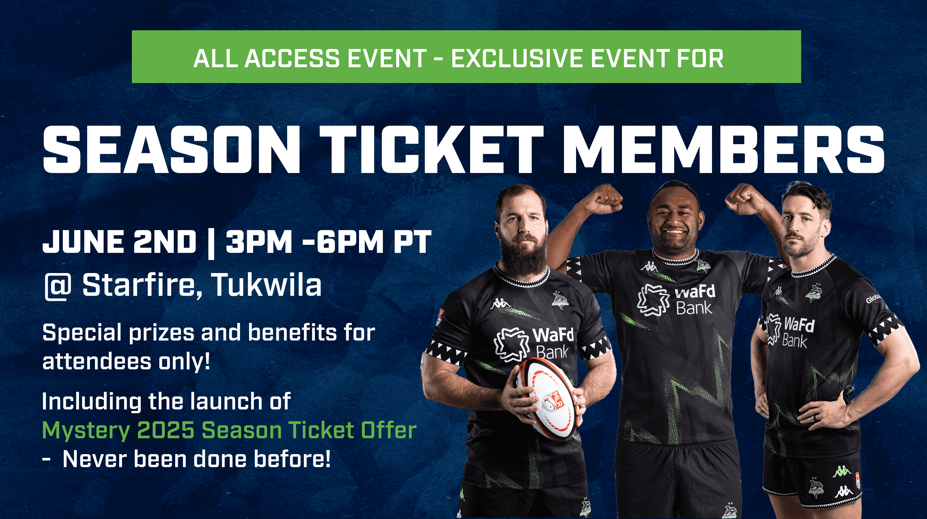 Seawolves Exclusive Season Ticket Member Event!