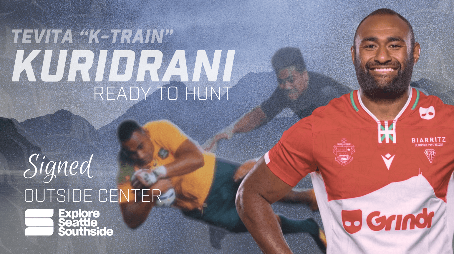 TEVITA KURIDRANI SIGNTS TWO-YEAR CONTRACT WITH SEATTLE SEAWOLVES