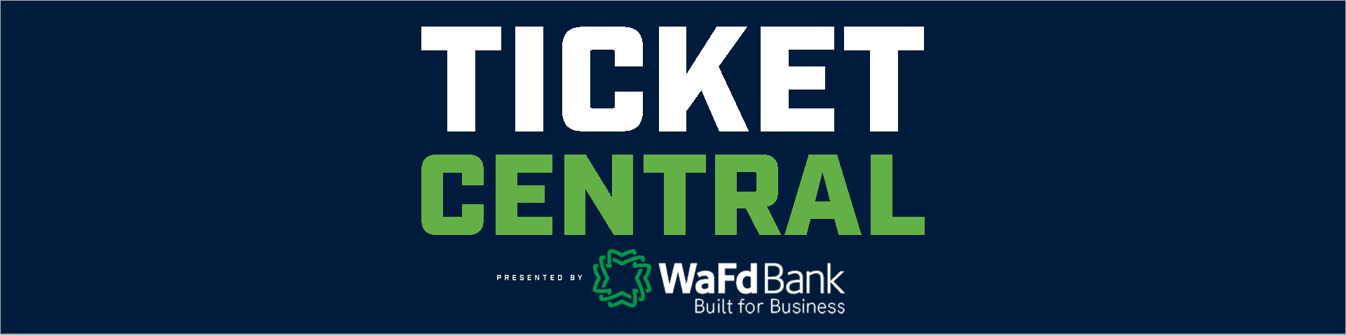Ticket Central banner for Seattle Seawolves tickets