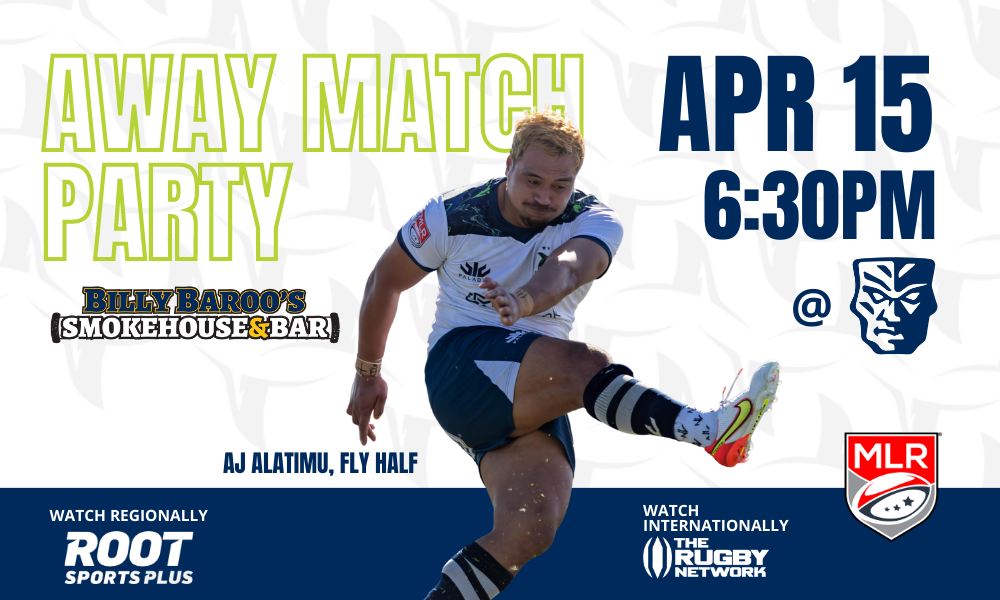 Away Match Viewing Party at Billy Baroo’s 4/15