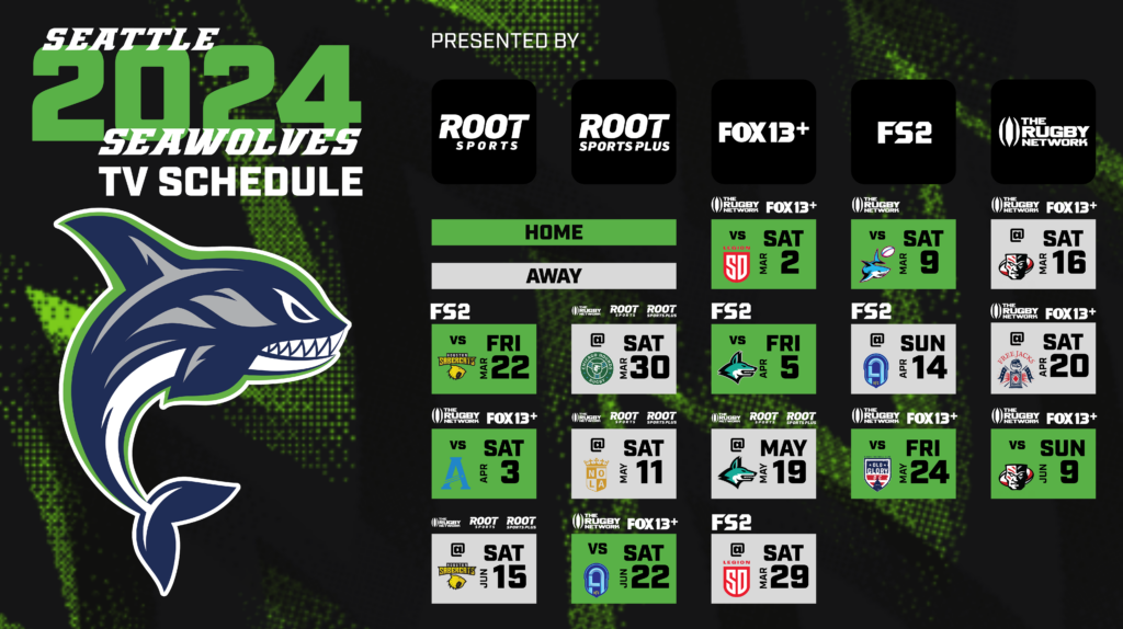 2024 Broadcast Schedule Seattle Seawolves Rugby